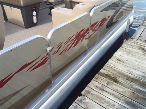 pontoon railing sheet metal|20 inch pontoon fence panels.